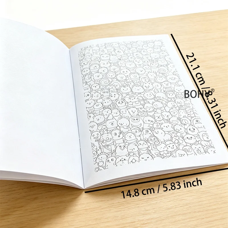 1 Intensive Monster Coloring Brochure, Containing Monster Robot Animal Dense Graffiti Line Draft Patterns, Totaling 22 Pages