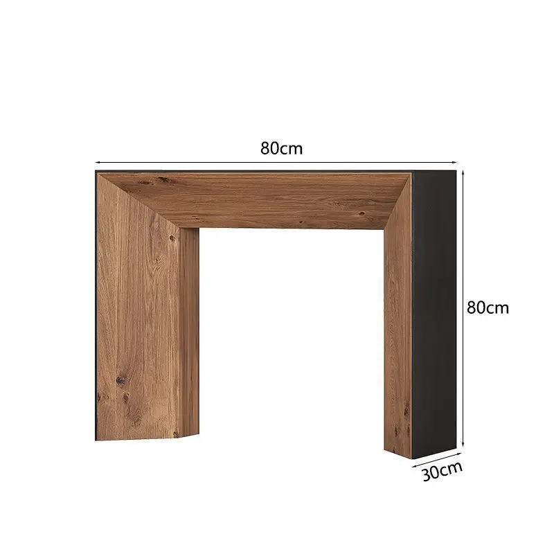 Chinese-style entrance table, wabi-**** retro corridor, entrance platform, homestay decoration against the wall