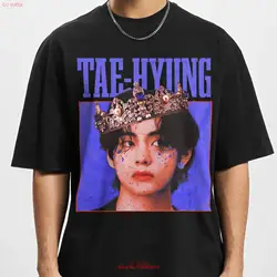 Taehyung-ヴィンテージTシャツ,vante v,kpop,韓国スタイル,ラッパー,長袖または半袖