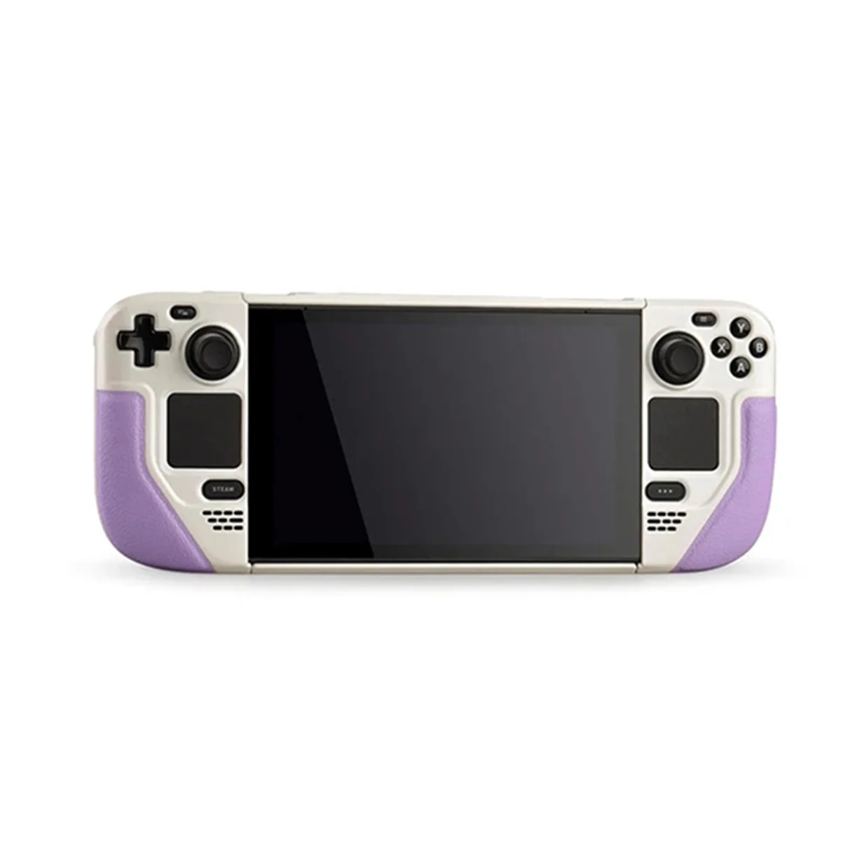 ABKM スチームデッキ用保護ケース 牛革 フルラップ ホスト保護グリップ 滑り止めカバー ハードシェルブラケット D