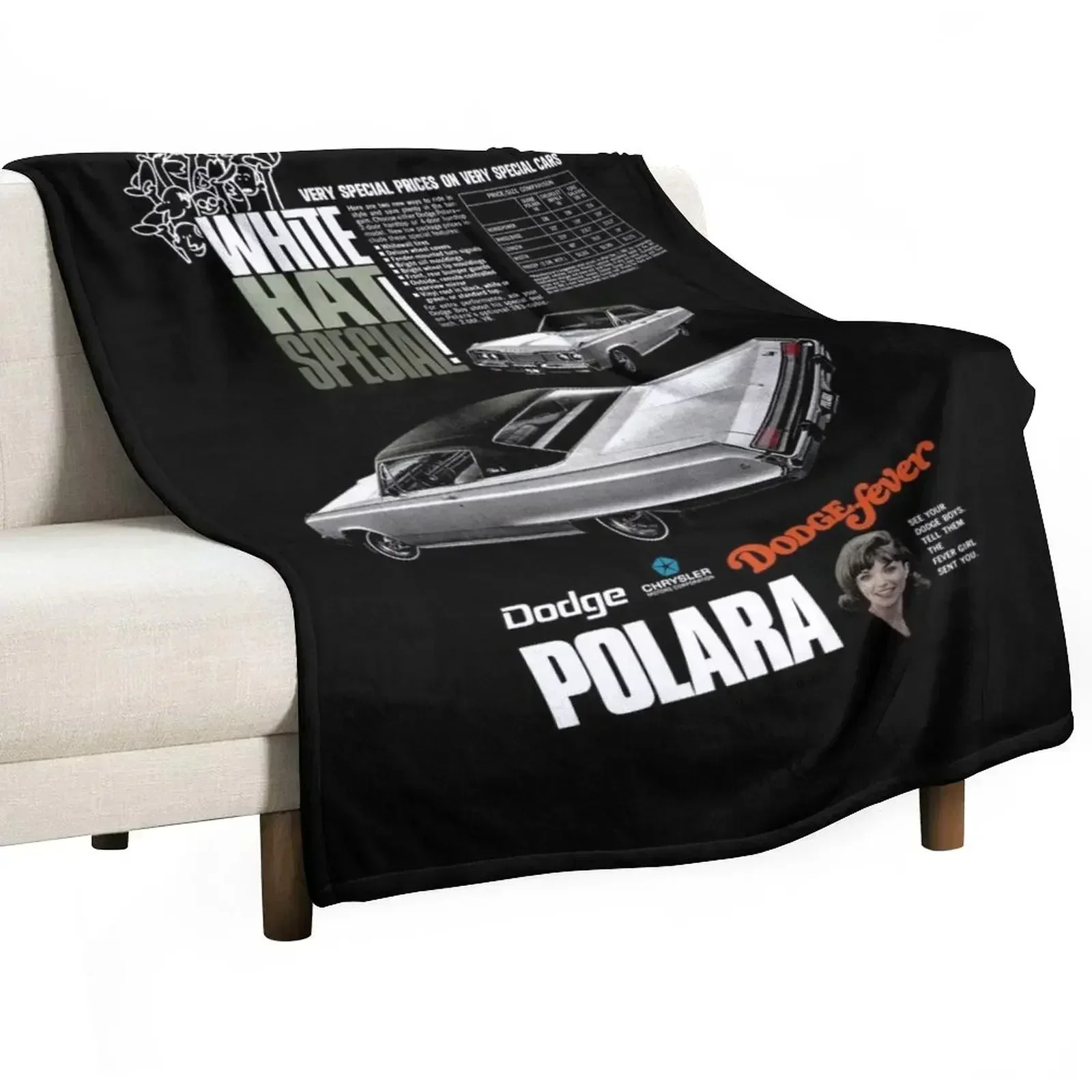 POLARA - WHITE HAT SPECIAL Manta Suave de Color Sólido para Sofá o Cama