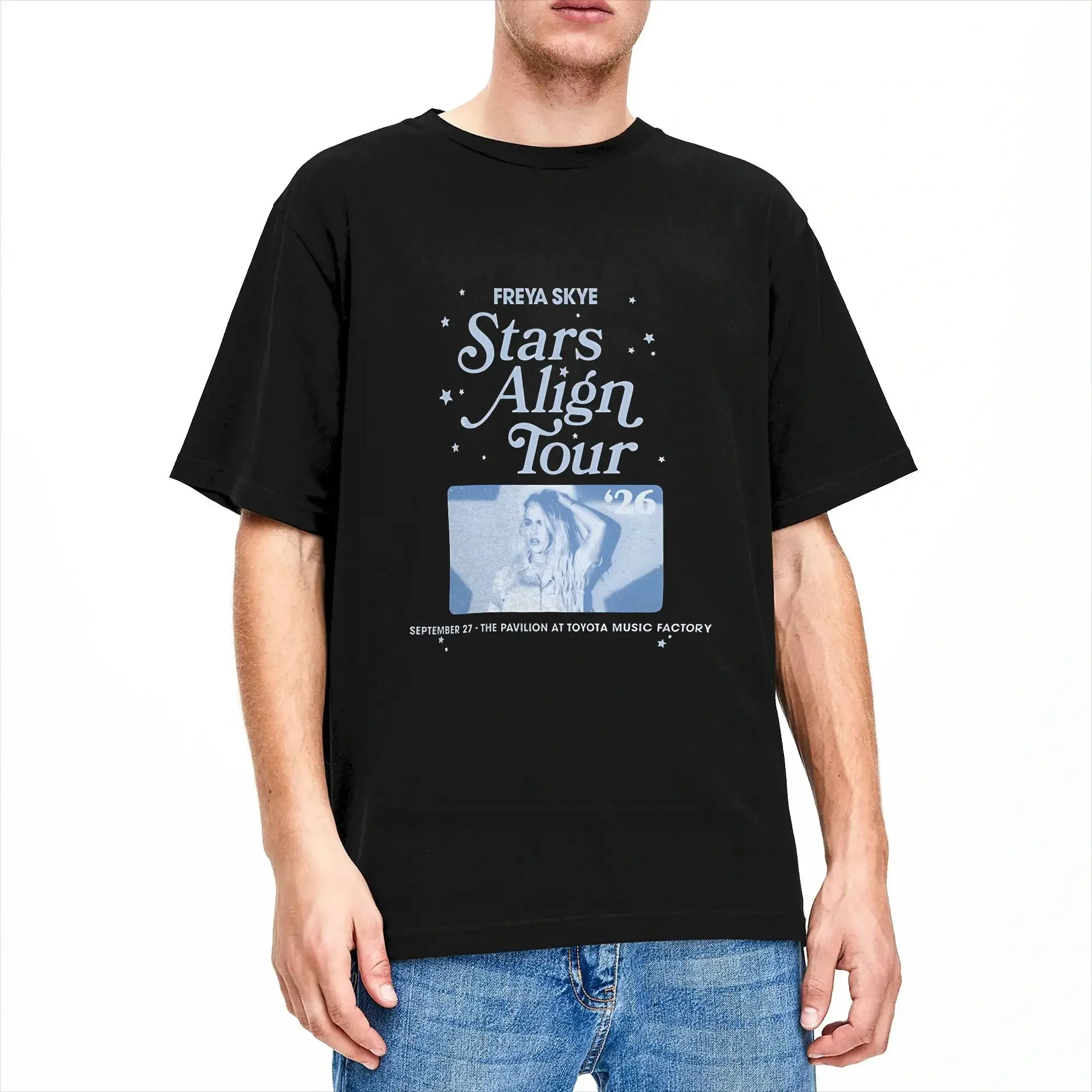 S-Freyas Skye Stars Align Tour Men's T Shirts  Leisure Tees Short Sleeve O Neck T-Shirt Pure Cotton Graphic Printed Clothes