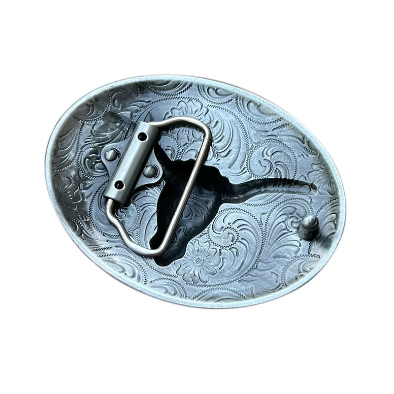 Bull belt buckle