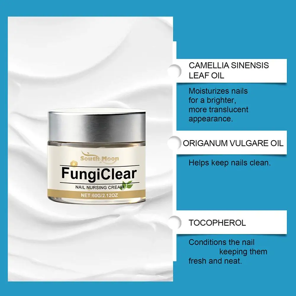 STRONG NAILS Nail Daily Care Cream Fungi Clear Improve Nails Appearance Oregano Oil Tea Tree Oil Vitamin E Nail Nursing Cream