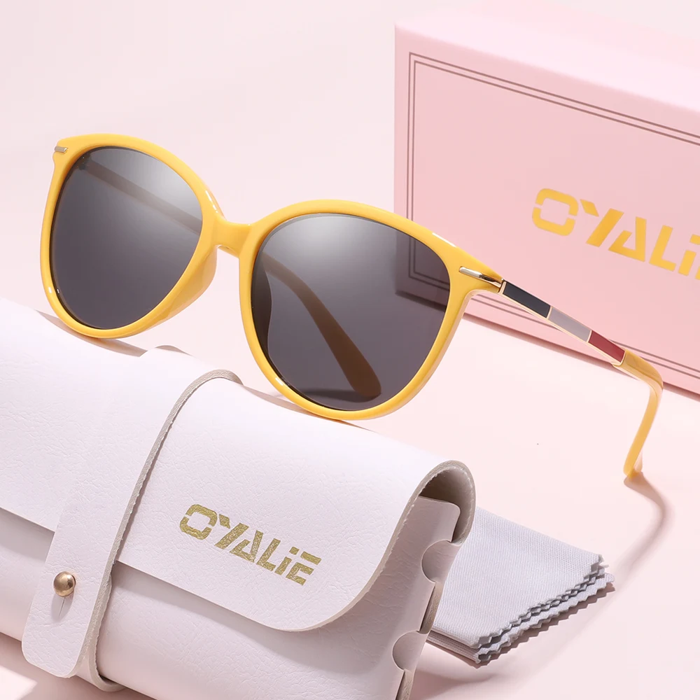 نظارات شمسية كلاسيكية ملونة من Oyalie، نمط أزياء ملون متباين عصري، شخصية يجب اقتناؤها للخروج #2