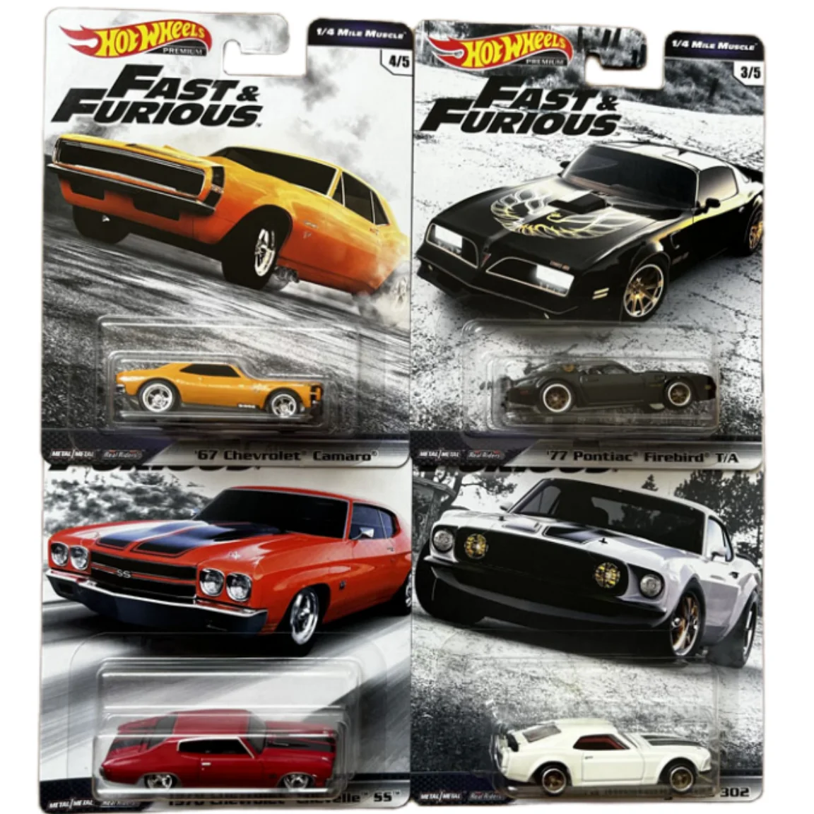 Hot Wheels Fast Furious 2019Mile Muscle Full Force Motor City Muscle Dodge Ford Jeep Mazda Nissan Silvia Toy Car Diecast Model