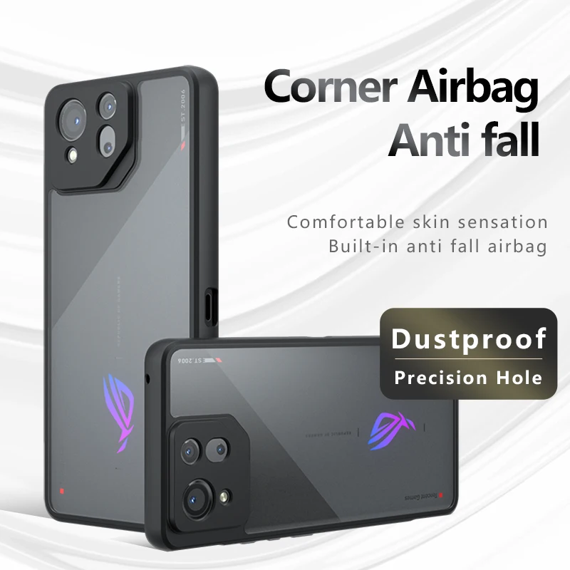 Skin Sensation Airbag Anti Drop Case Cover for Asus ROG Phone 8 Pro Mircropyle Back Case Cover ROG Phone 8 Fundas ROG Phone 7