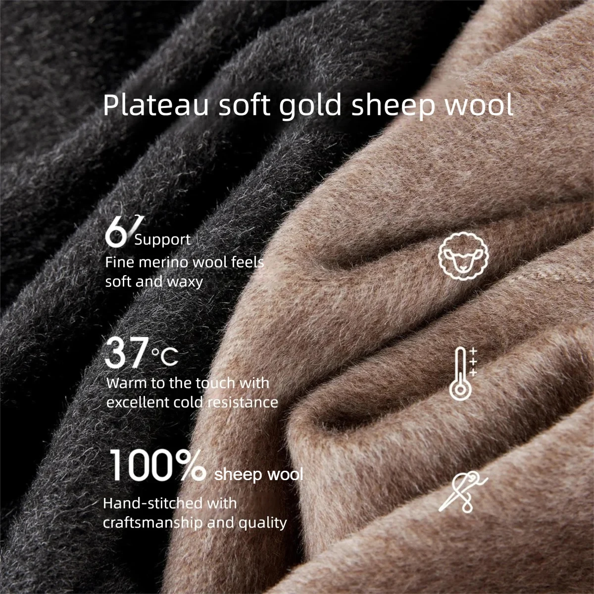 SENTUBILA 100% Wool Women's Lapel Coat with Horn Buttons Loose Fit Overcoat 2025 Winter Warm Elegant Long Sleeve Coat W54OC8770