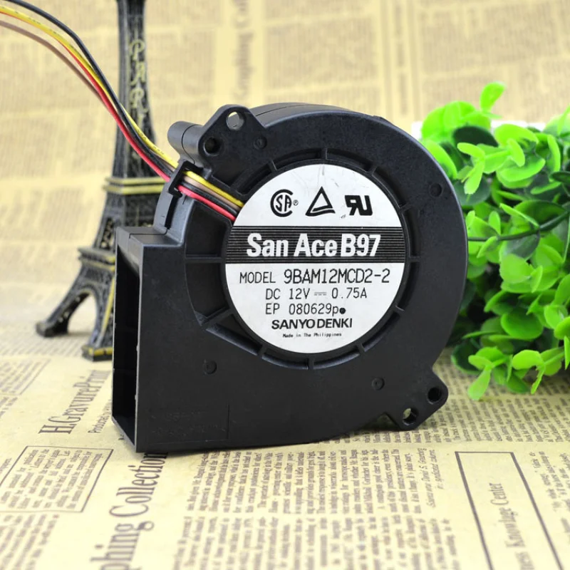 D FOR San Ace B97 9BAM12MCD2-2 9 CM DC 12V 0.75A 4 Pin Turbo Cooling Fan