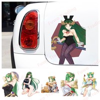 Fashionable 3D Sexy Girl Car Sticker Kid Icarus for Palutena Anime JDM Style Waterproof Car Decal Motorcycle Decoration