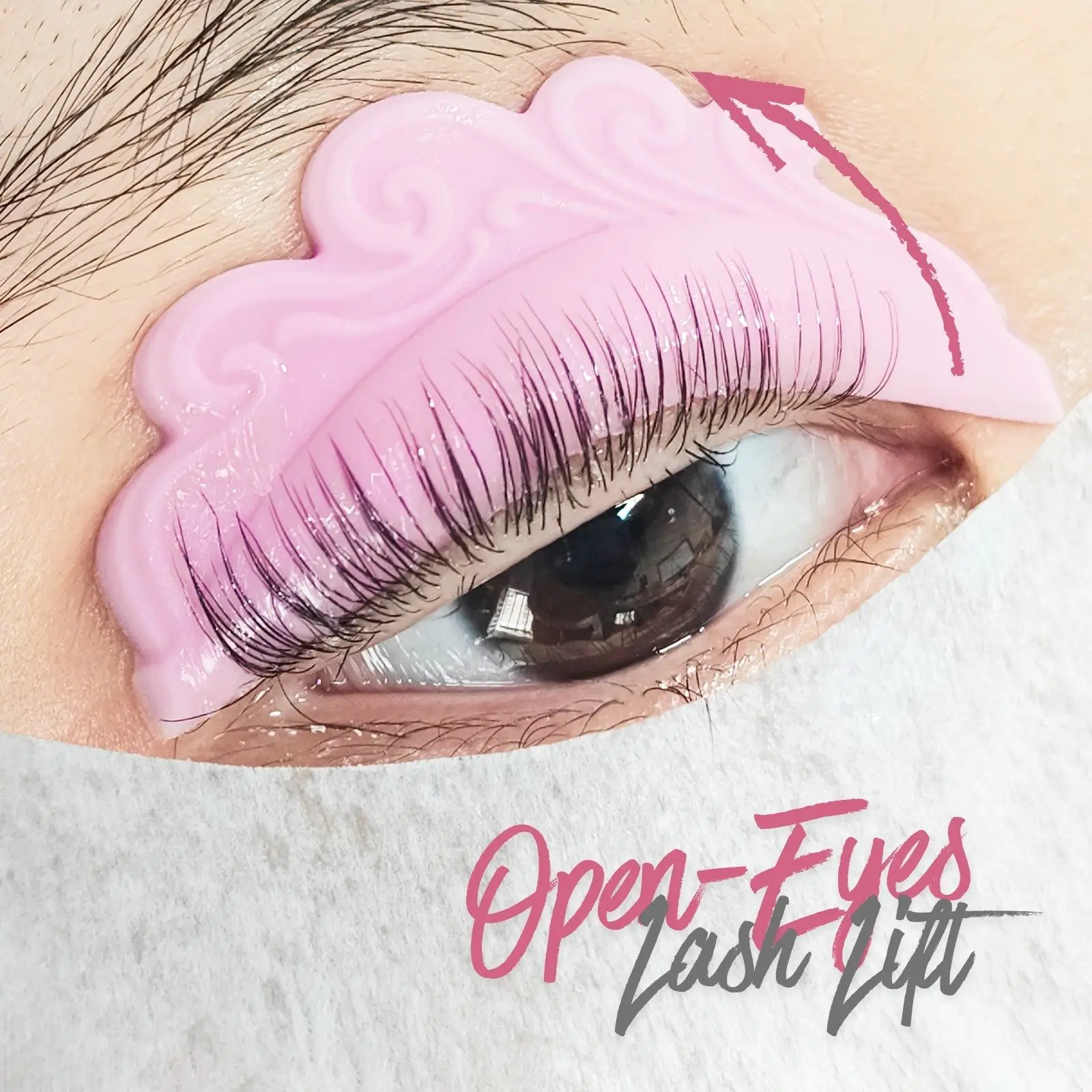 Libeauty Open Eye Lash Lift Kit Eyelash Perming & Brow Lamination Set Perm With Monitor Lotion Quick-Dry Strong Liquid Glue Tool