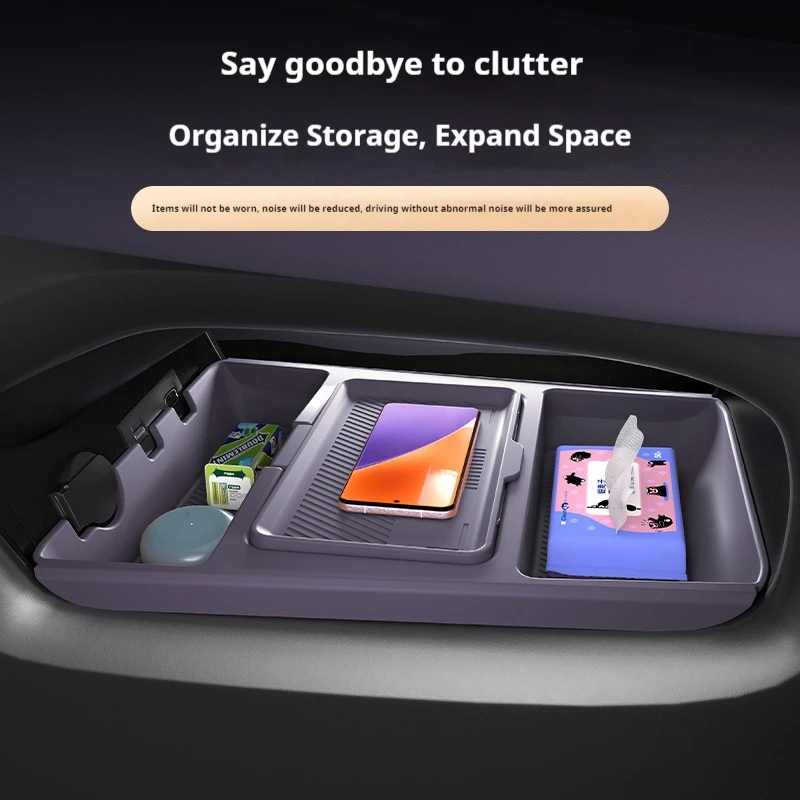 Siliconen Opbergdoos Voor Leapmotor C16 2024 Model Middenconsole Modificatie Anti-slip Pad Auto Accessoires Organizer Decoratie