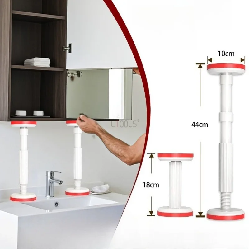 

Нейлоновый регулируемый подъемный стержень, рама, фиксированный кронштейн, поддерживающее устройство для установки шкафа в ванной комнате, подставка для раковины