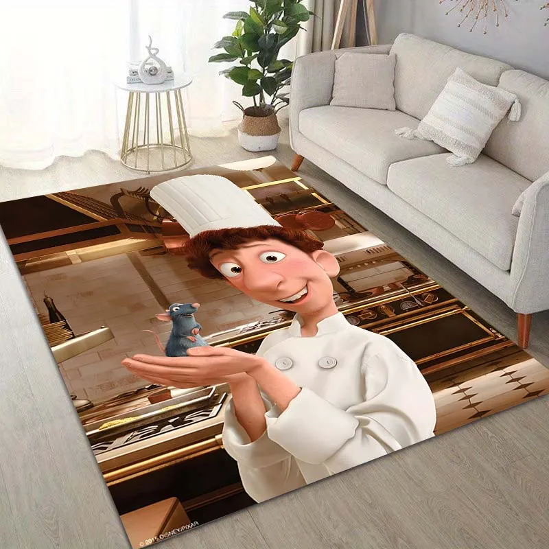 Cartoon Disney Ratatouille Printing Carpet for Living Room Bedroom Kid\'s Room Home Decor Area Rug Non-slip Mat Cloakroom Mat