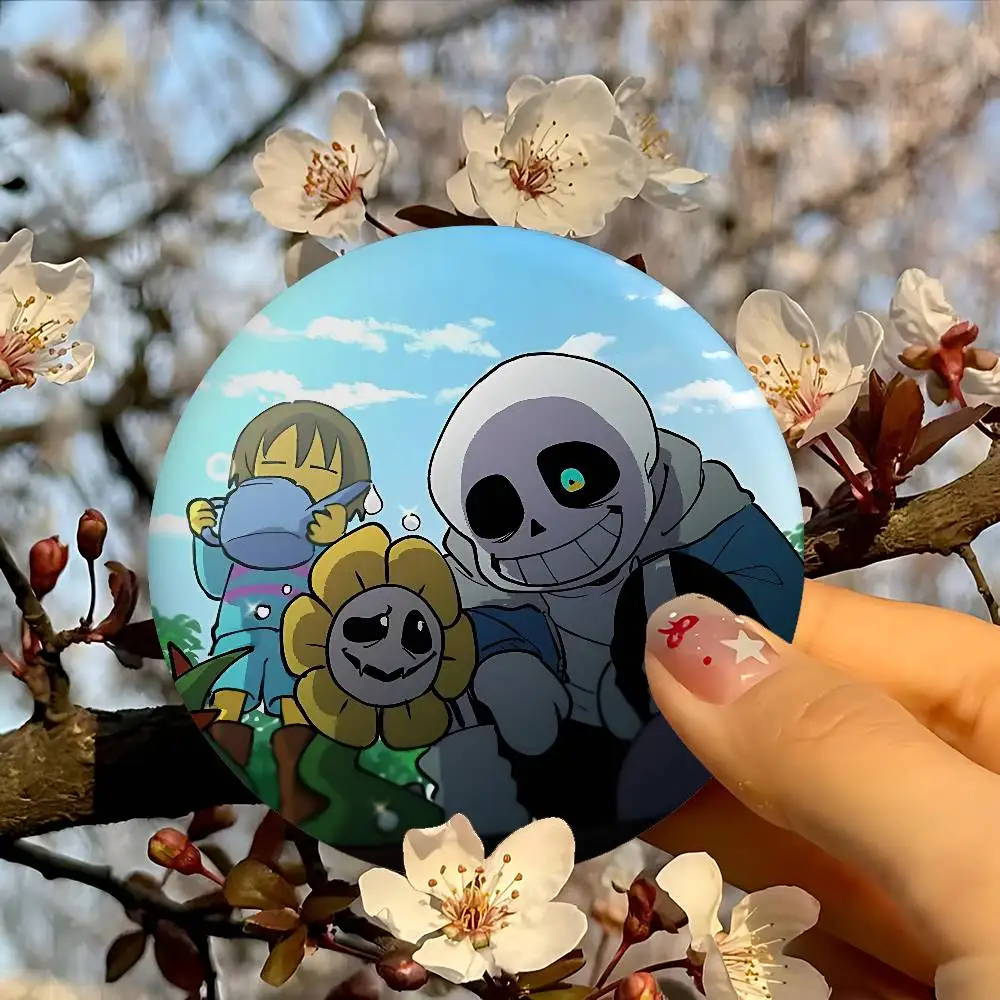 Cute H-Undertale Sans-W Badge Pins For Friend, Backpack, Clothing, Collectible Accessories, Jewelry Gift
