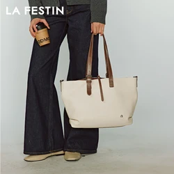 LA FESTIN Original Brand 2025 New Women's Bag Commuter Shoulder Crossbody Bag Large Capacity Tote Bag Luxury Designer Bag