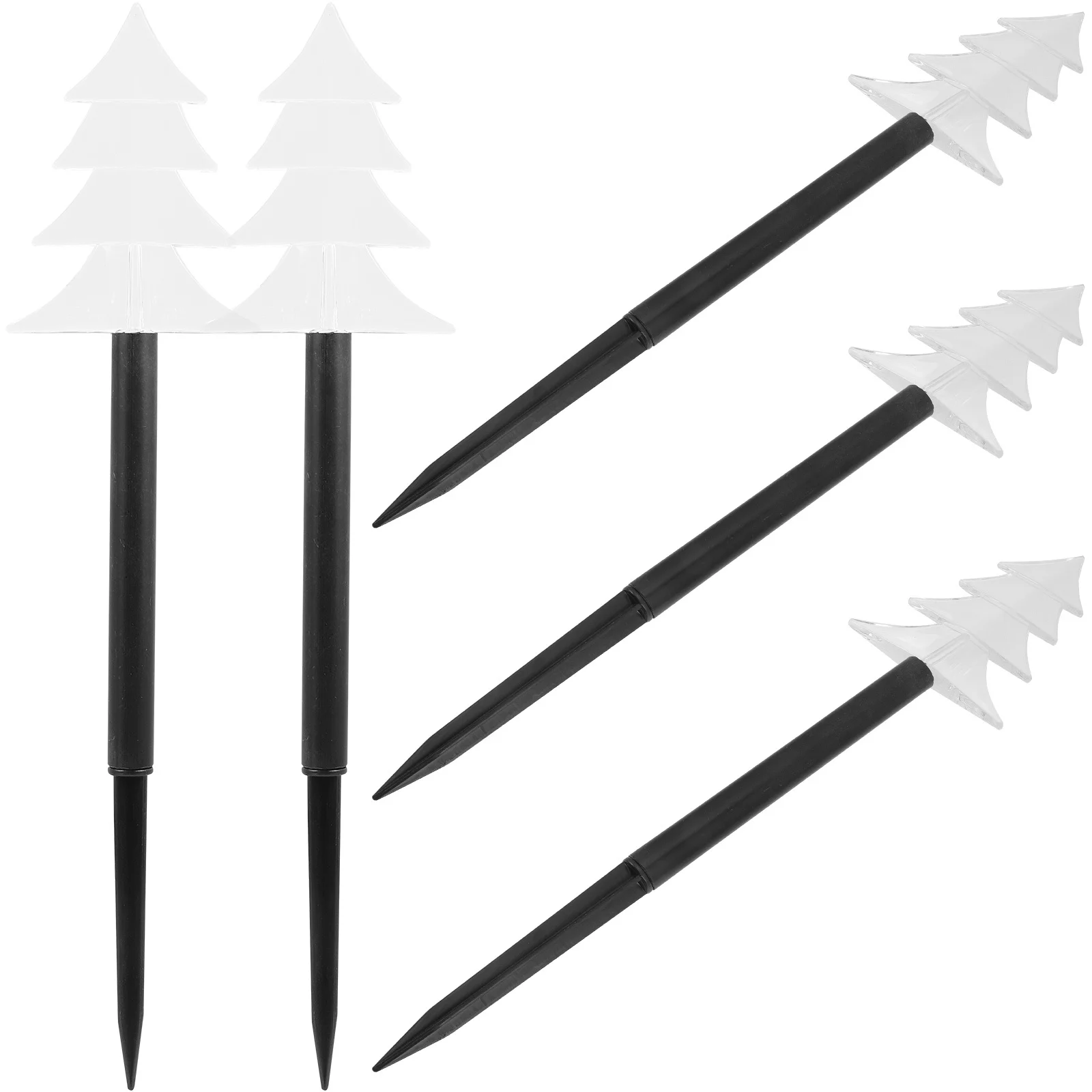 

5Pcs Creative Solar Light Accessories Christmas Tree Lamp Decors Lawn Outdoor Holiday Light Decorations Solar Lamp Accessories