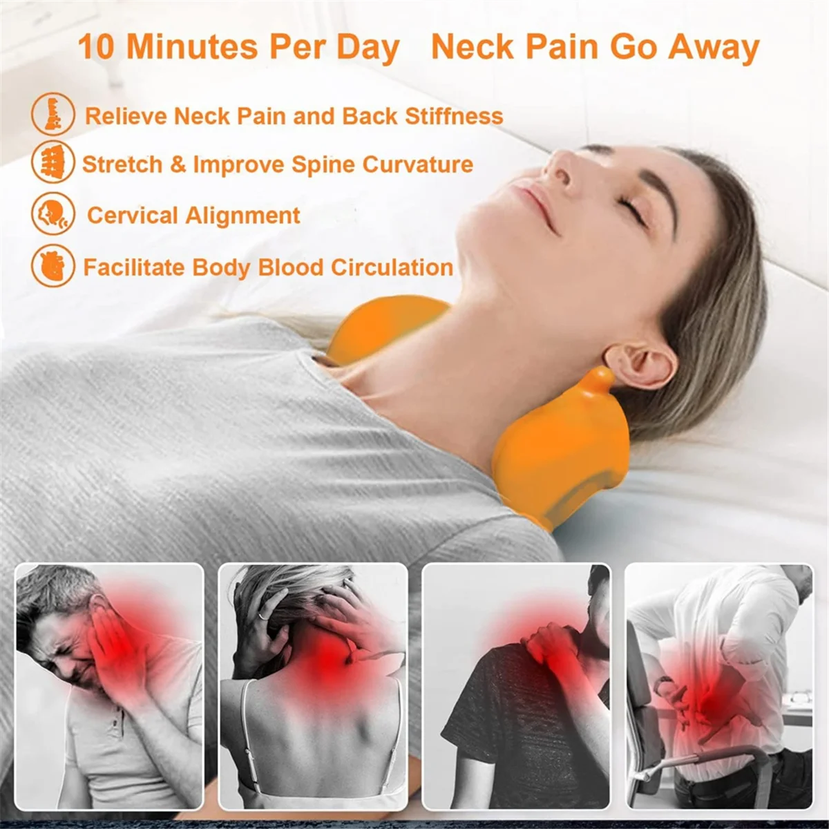 2025+Cervipoint Trigger-Point Massager, Ergonomic for Muscle Relaxation, Helps with Pain Relief for Neck, Back, and Shoulders