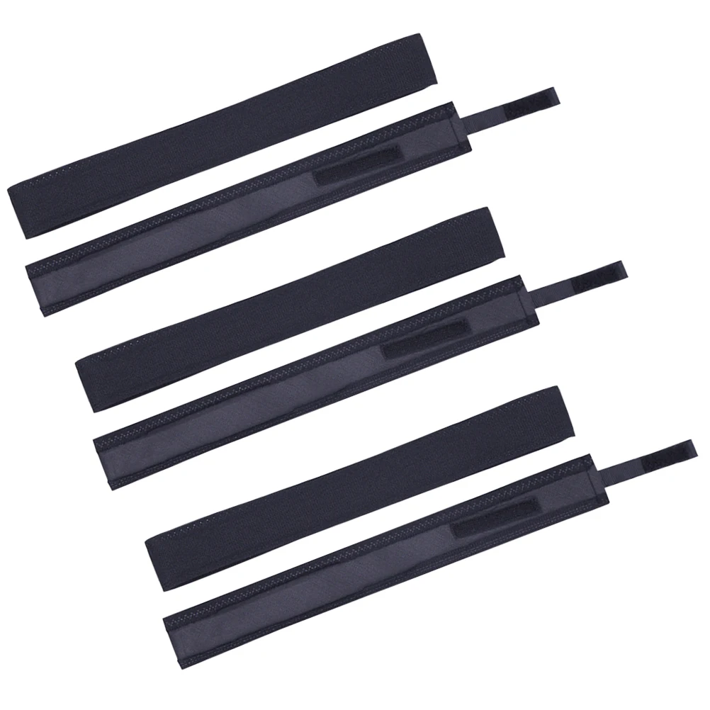 6 Pcs Hat Sweat Black Adjustable Drawstring DIY Accessories Replacement Supplies Polyester Fisherman Hat Style