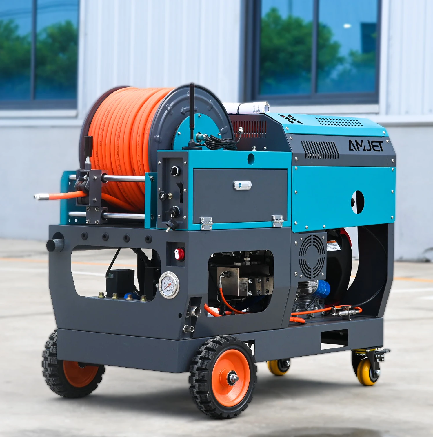 AMJET MS3030 300bar آلة تنظيف أنابيب الصرف 8GPM آلة تنظيف أنابيب الصرف 22HP آلة تنظيف أنابيب الصرف #1