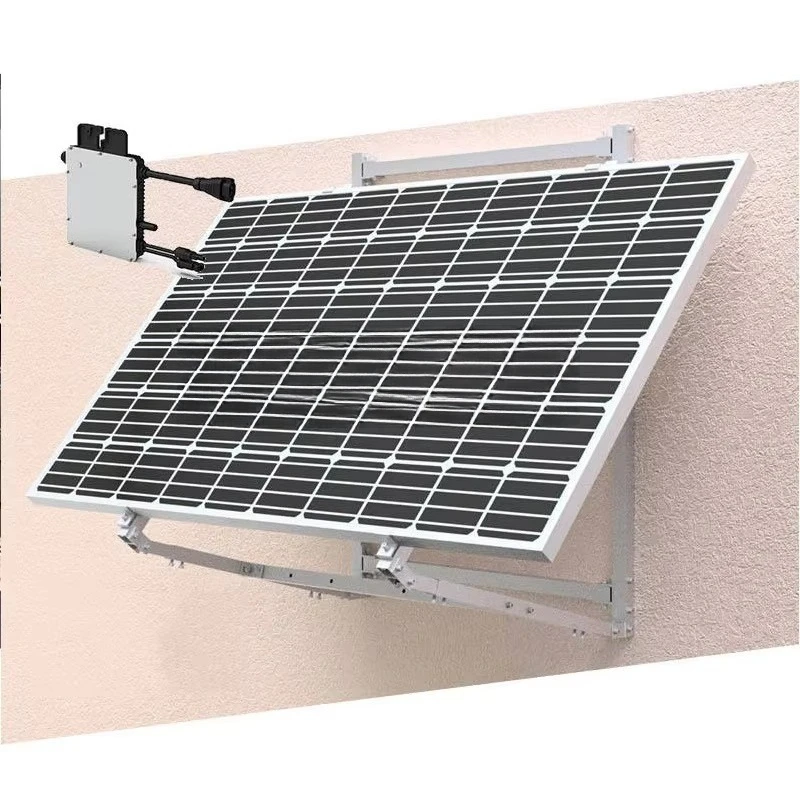 

Solar Panel Kit Wall Racking System Solar Panel Tilt Mounting Adjustable Angle Bracket With Micro Inverter for One Panels