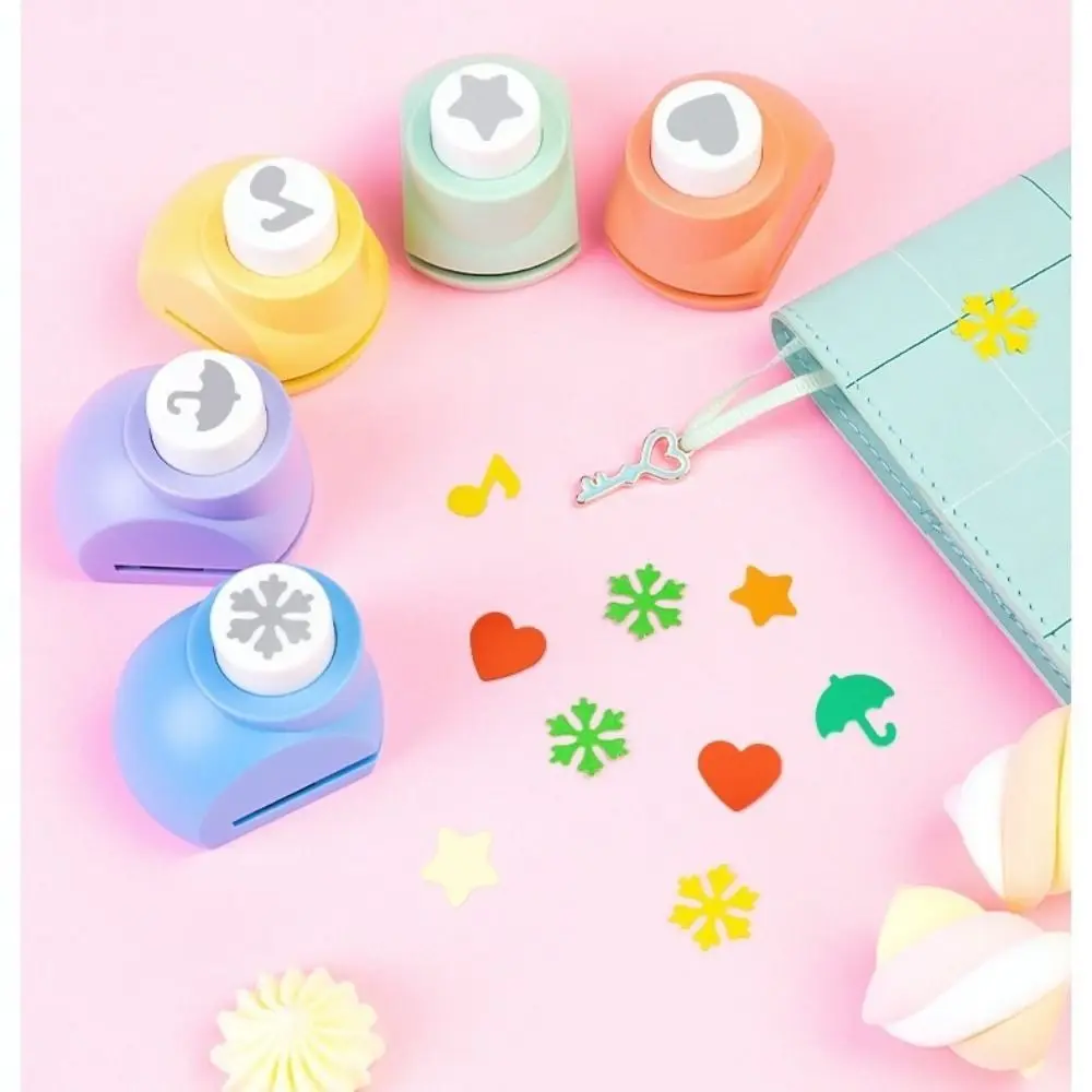

Paper-cut DIY Hole Puncher Light-hearted Easy To Use Decorative Punchers Light Weight Mini Mini Paper Puncher Children Toys