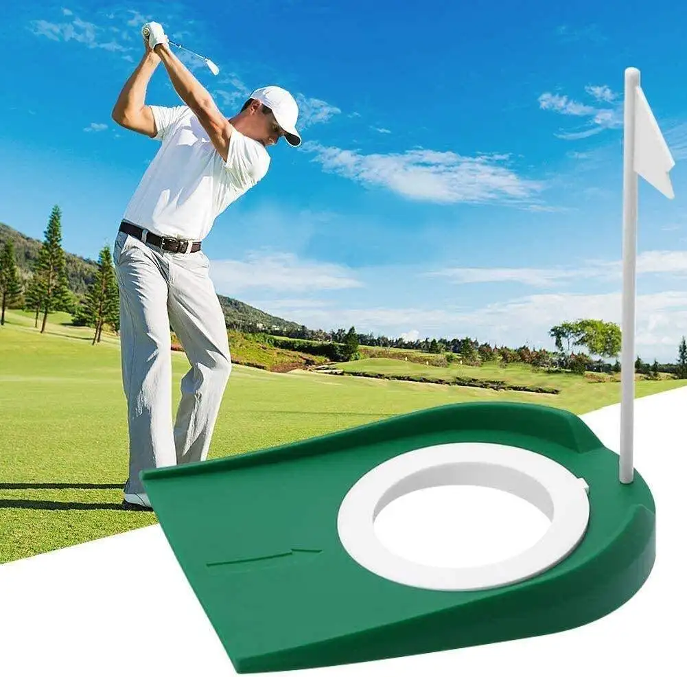 

Portable Golf Putting Cup with Flag Practice Training Hole for Kids Adults Indoor Outdoor Office Garage Backyard Garden