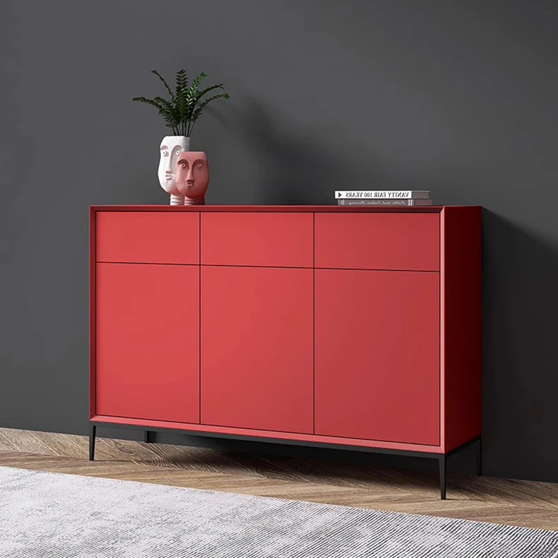 خزانة خذاء للتخزين المخفي تظهر غرفة المعيشة الحديثة رف الأحذية الإيطالي البسيط أثاث صانعي الأحذية العمودي الشمالي #4