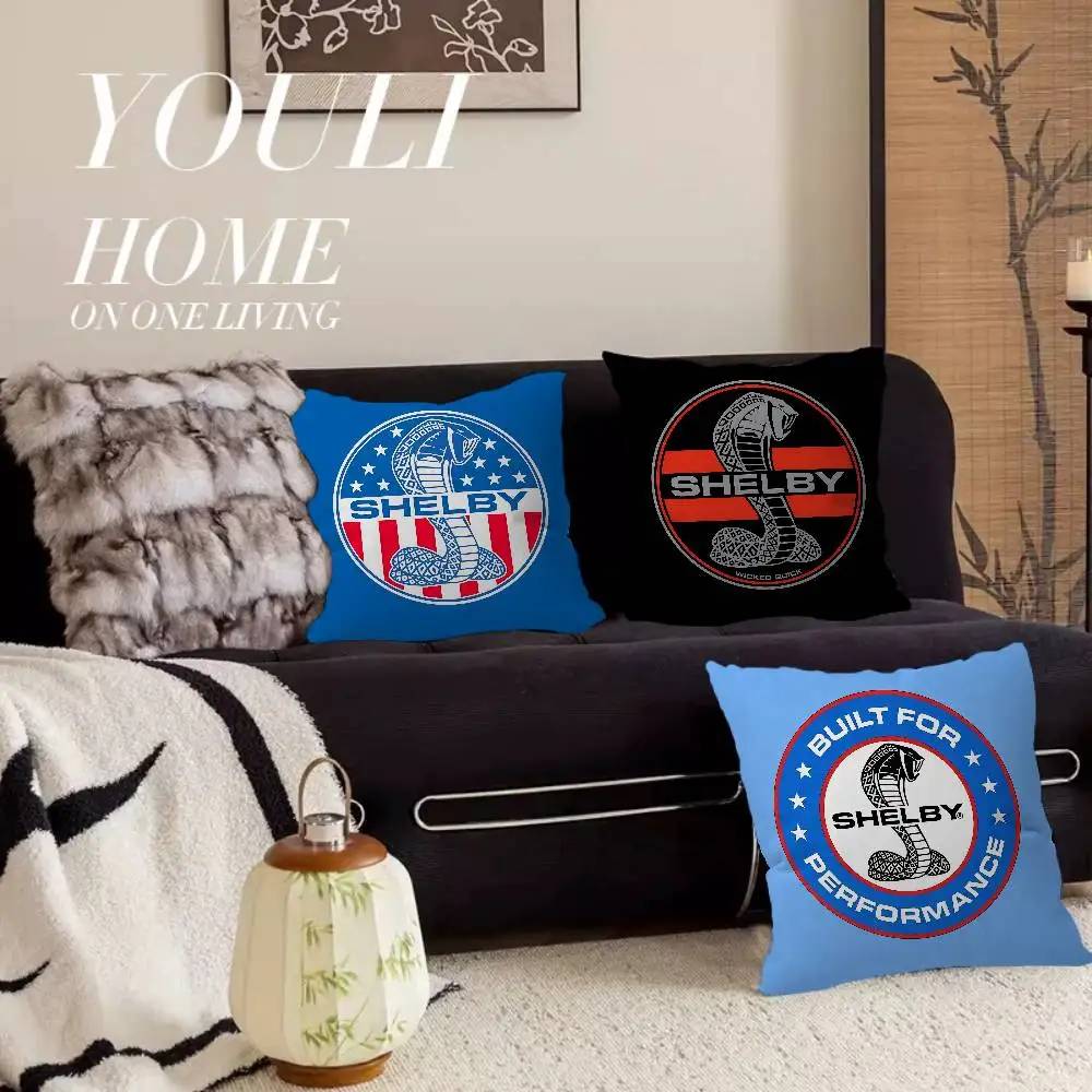 Ford Shelby Personalized Pillow Cover Kids Bedroom Wild Party Decor Pillowcase kid Birthday shower Gift