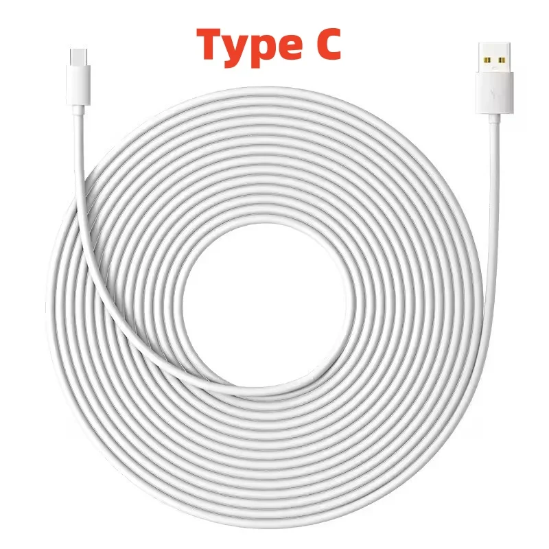 Extra lange Micro USB verlengkabel 10M 5M 3M 2M 1M Type C poort universele datakabel voor Xiaomi Samsung camera PS5PS4
