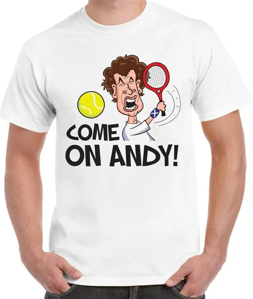 Come On Andy Men's T-Shirt  Tennis Wimbledon Murray Scotland  Size S to 3XL Cotton Luxury brand vintage oversized