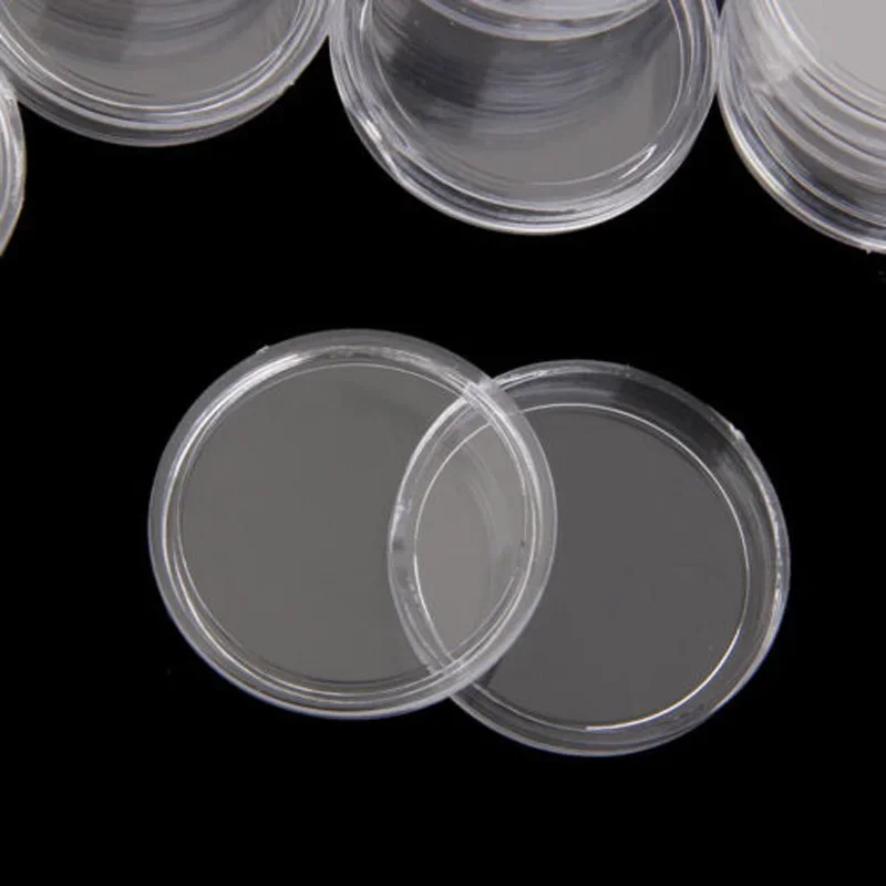 Neatly trimmed edge Coin Capsule Protection Round Storage Supplies Use and carry Box High transparency coating