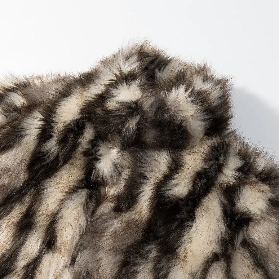 2025 5, Kunstpelzmantel, elegant, modisch, neuer Stil, bequeme Bürokleidung, lässig, vielseitig, Vintage, sexy Mantel