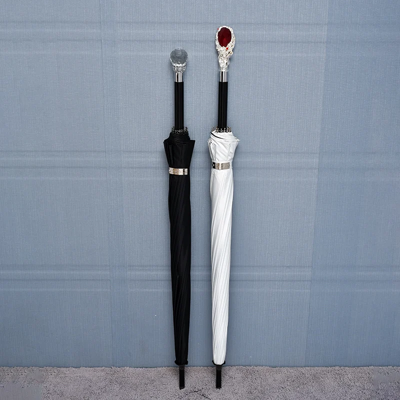 Windproof Long Handle Umbrella for Girls and Boys, Luxury Parasol, Anti UV, Sun Protection, Rain, Man16 Ribs