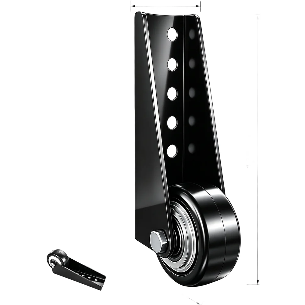 For Sliding Entry Door Pulley with 2 Inch Nylon Wheels 2 pcs Set Rust Resistant Electroplated Cold Rolled Steel