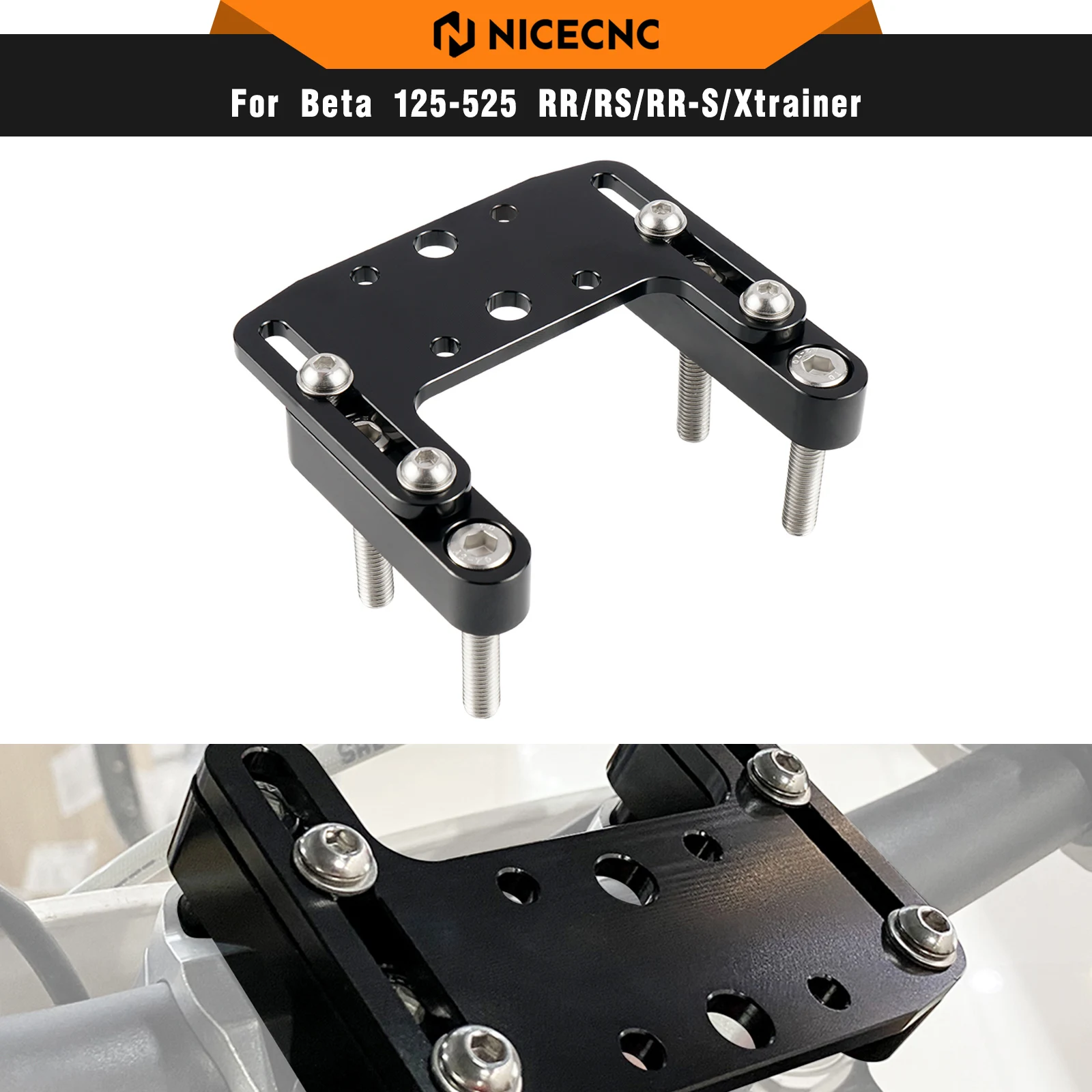 NICECNC Navigation GPS Mount Bracket Holder For Husqvarna TE300 TE250 FE250 FE350 FE450 FE501 TX300 TC125 FC FX 350 2014-2023
