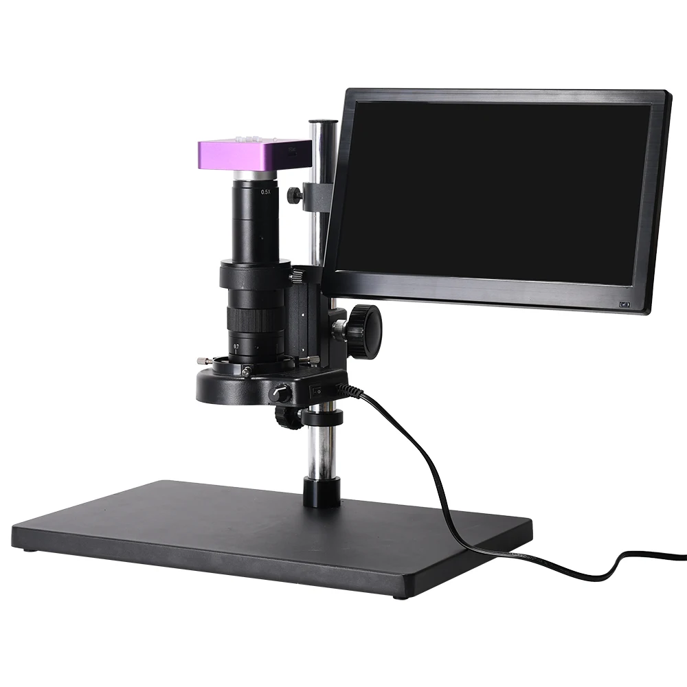 

51MP 60FPS Digital Industry Video Microscope with Camera Set 180X C MOUNT Lens Microscope for for Mobile Repair Soldering