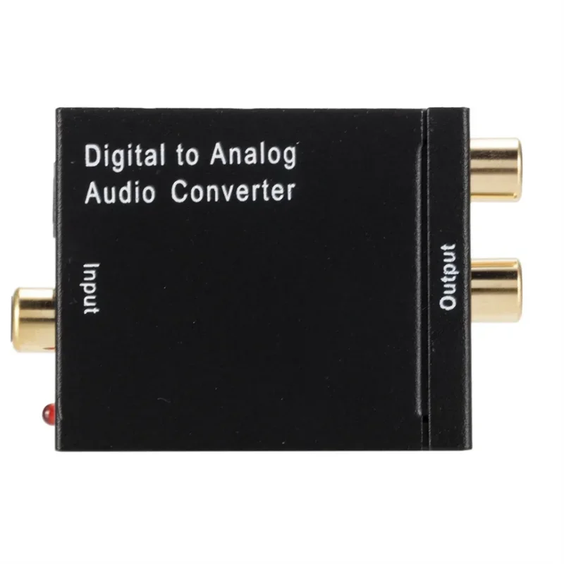 Digital to Analog Audio Converter Optical Toslink to RCA Audio Adapter Male Connector DAC Converter