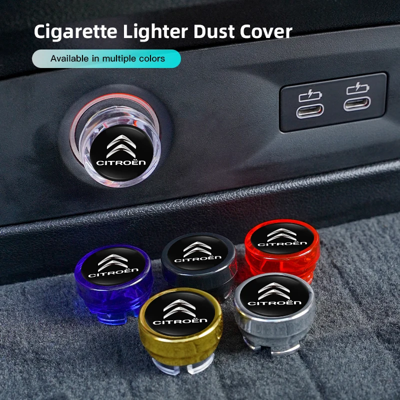 Encendedor de cigarrillos de coche Citroen, cubierta protectora a prueba de polvo, botón de encendedor para Citroen C8 DS3 C6 C3 Vts C4 Saxo C4L C5 C2 C1 Xsara