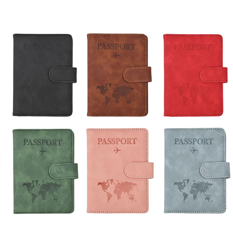 

Women Men Business Bank Card Passport Cover Bags PU Leather Travel Accessories Vintage Marble Passport Holder Wallet Case