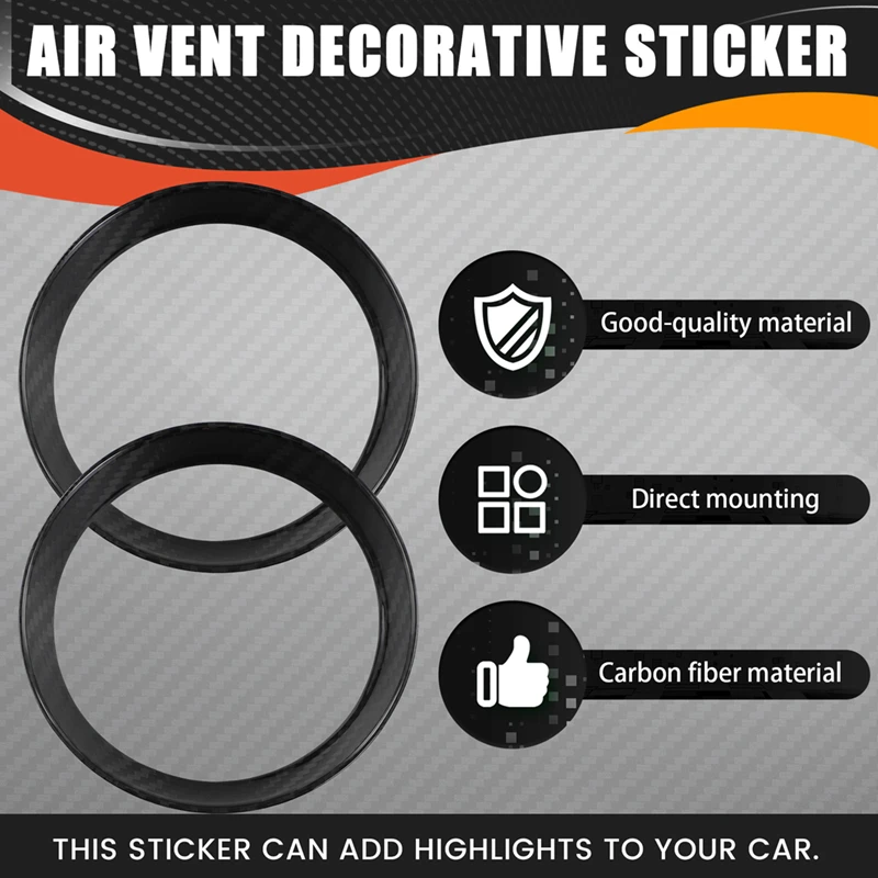 Car Dashboard Side Conditioning Air Vent Decorative Sticker For BMW MINI Cooper S R55 R56 R57 R58 R59 Vent Inner Cover