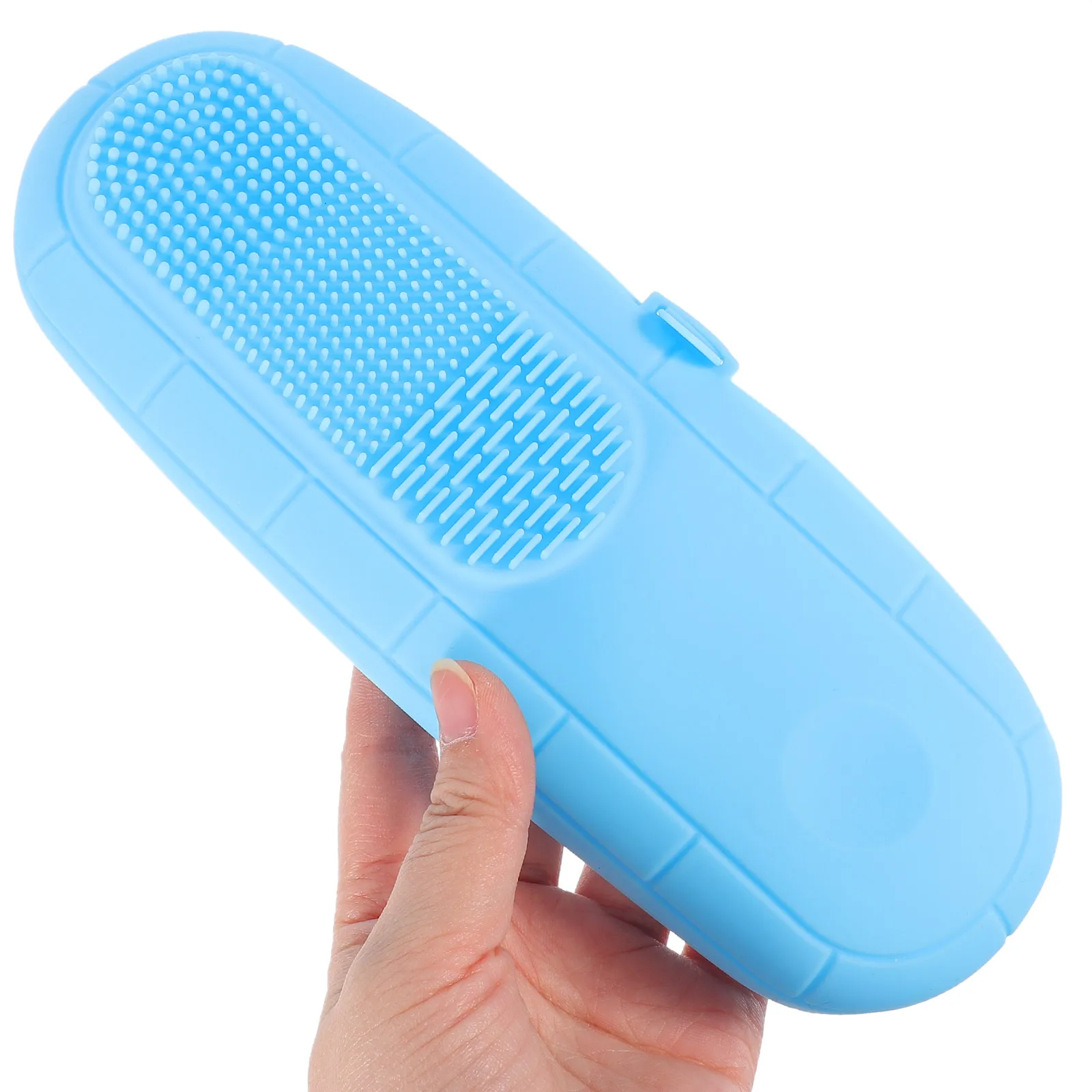 حامل تخزين فرش المكياج، حاوية سيليكون، منظم فرش محمول، حقيبة أدوات مكياج للسفر، سعة كبيرة