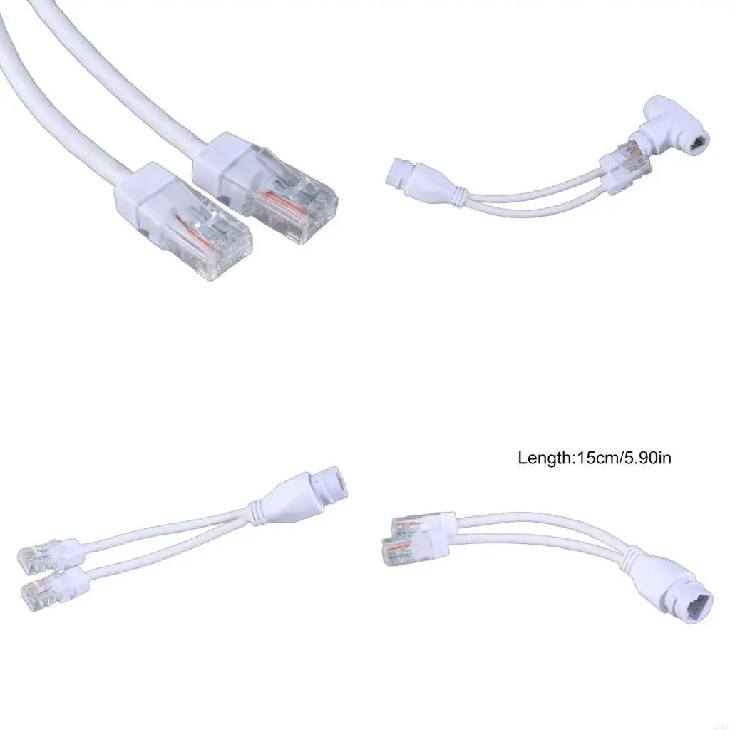  POE Cable Adapters Networking Cabling Cable POE Splitters RJ45 Injectors For Security Camera Routers Accessory