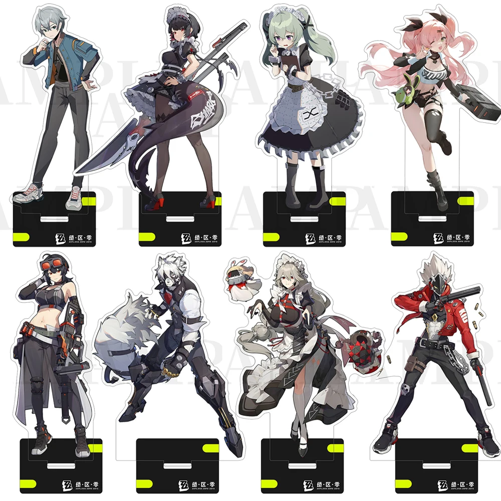 

Game Zenless Zone Zero Acrylic Stand Model Nicole Anby Belle Wise Ellen Joe Anime Figures Cosplay Desk Decoration Display Gifts