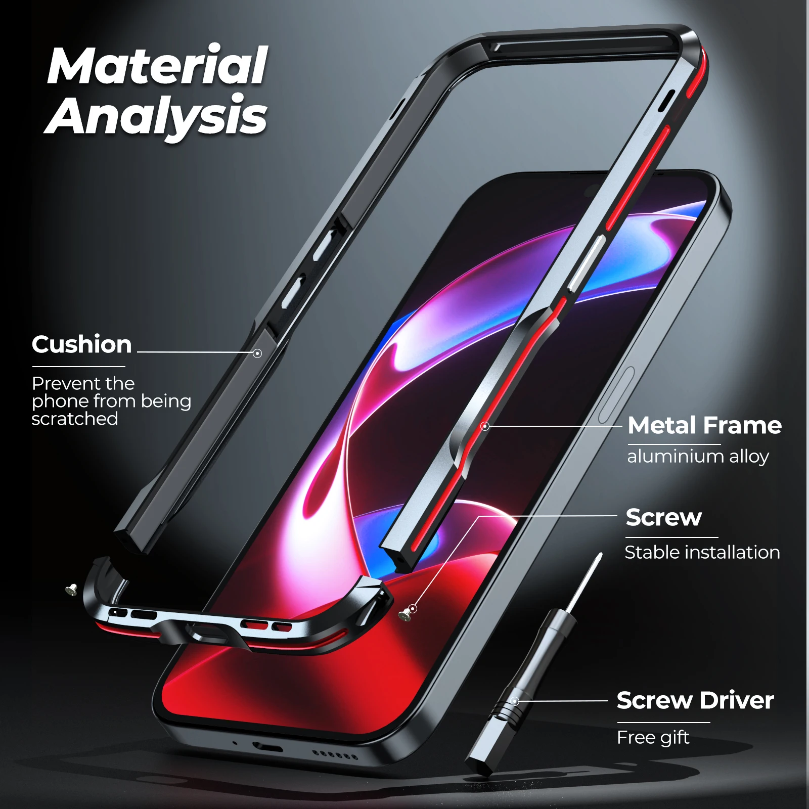Оригинальный металлический каркас LUPHIE для телефона 3, бампер Nothing Phone 3 3a Pro PCase, авиационный алюминиевый защитный чехол, кожа