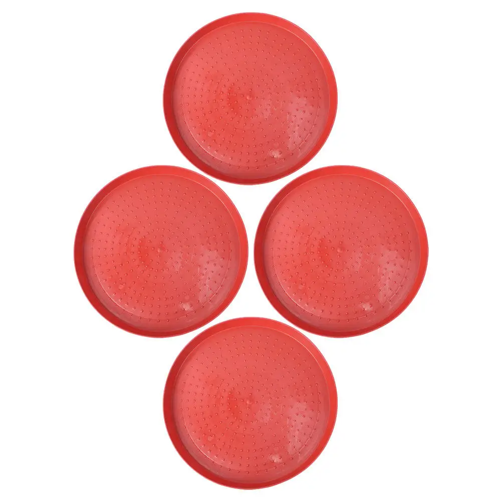 

Набор из 4 пластиковых кормушек для кур и утят: тарелки для стартового корма с нескользящим основанием для снижения потери корма