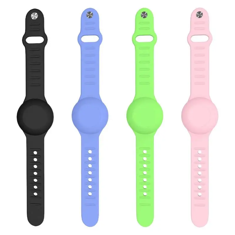 Soft Silicone Wristband 22.3cm Long Silicone Soft Kid Watch Bracelet GPS Holder Anti-Lost Children Bracelet Watch Band Design