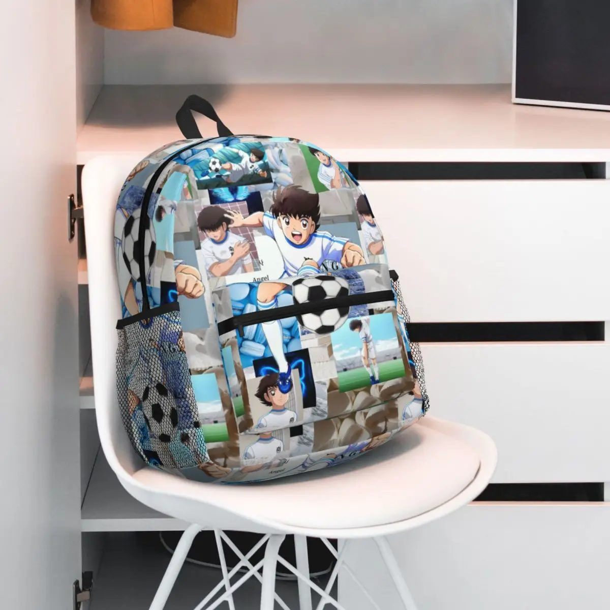 

Ozora Oliver Atom Capitan Tsubasa Backpack Daypack Large Capacity Boys Girls BookBag School Bag Shoulder Bags for Men Women