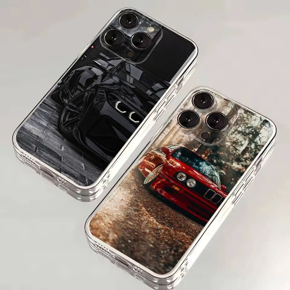 

Coupe Blue Red Car Sports Phone Case For iPhone 16,15,14,13,12,11 Plus,Pro,Max,XR,XS,X,7,8 SE,Mini Transparent Silicone Soft