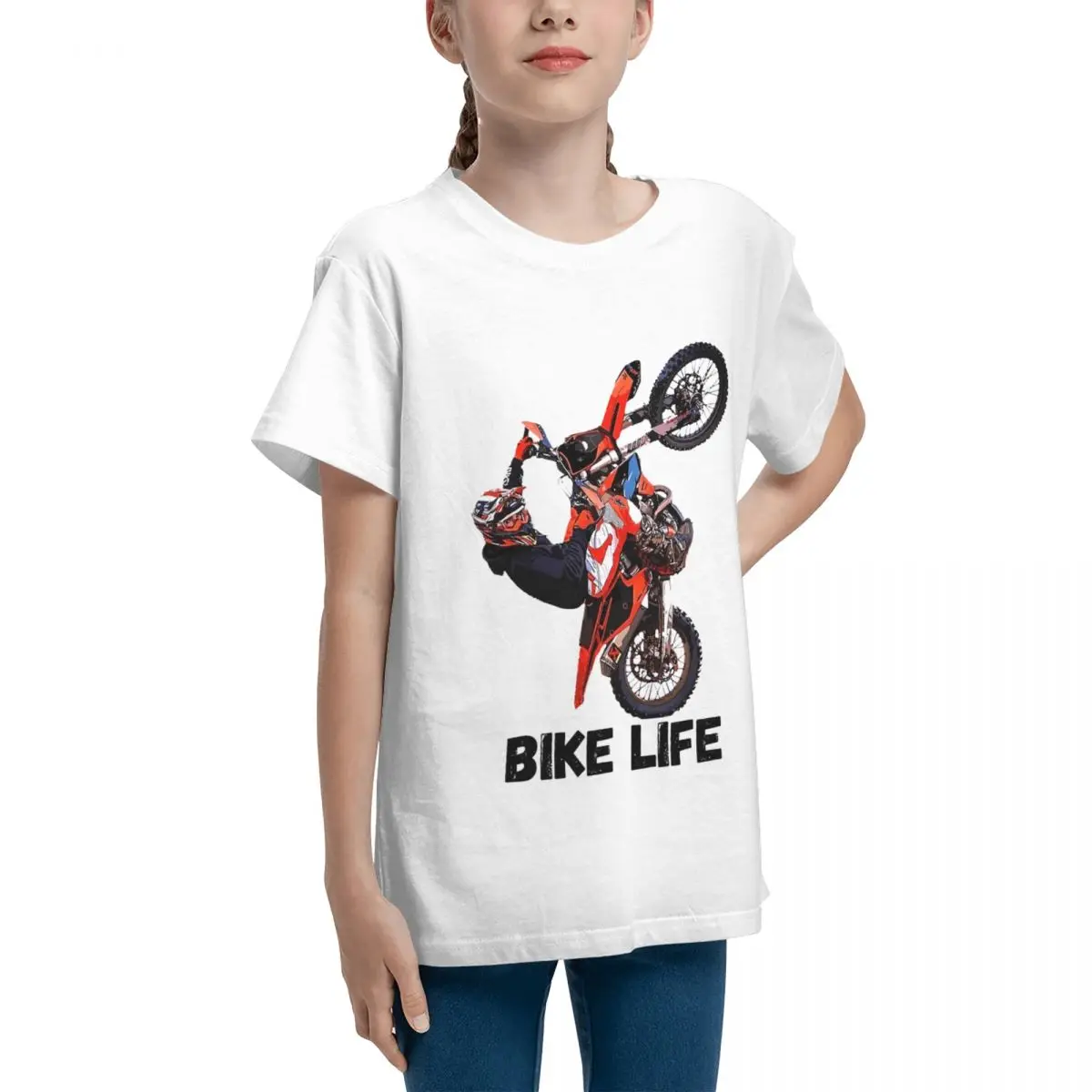 Bike Life Graphic Teeanger Basic Short Sleeve T-Shirt Sexy T-shirts Top Quality Humor Graphic High grade